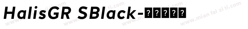 HalisGR SBlack字体转换